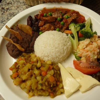 Assiette typique costaricienne