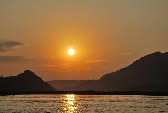 Coucher de soleil Mekong